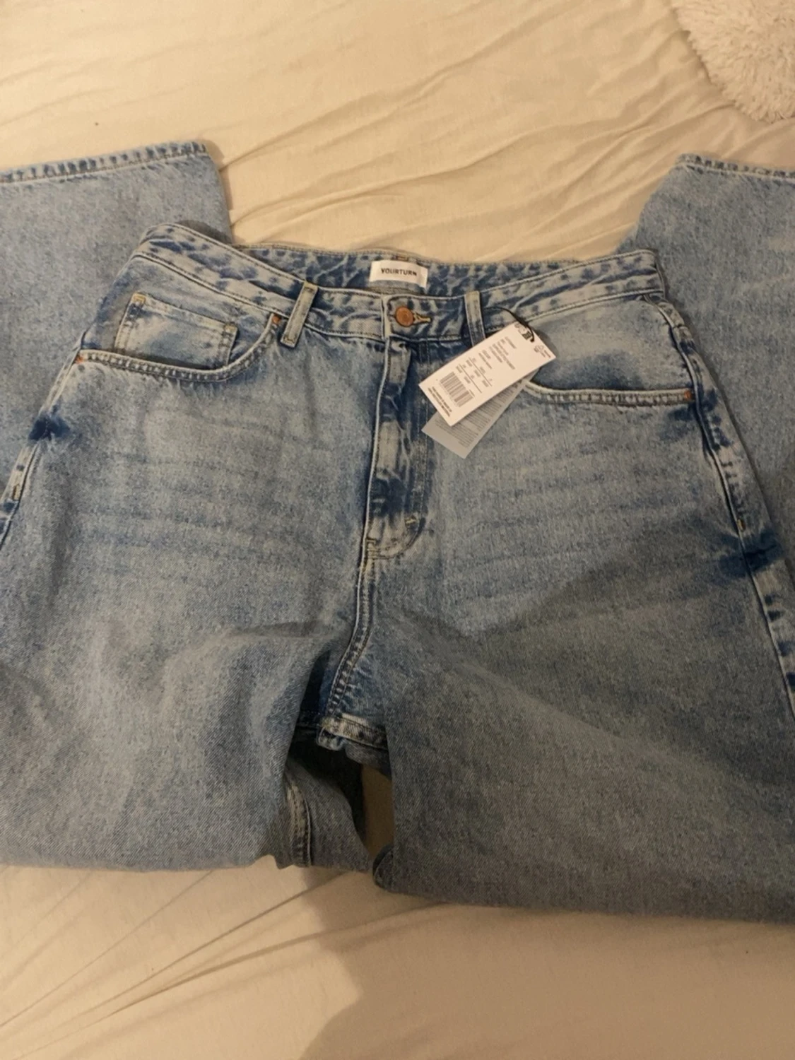 Wide jeans från YOURTURN, mid blue - 3