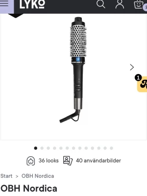 Björn Axén värmeborste - Använd enstaka gång. Säljer då den inte kommer till användning längre. 38mm🩷