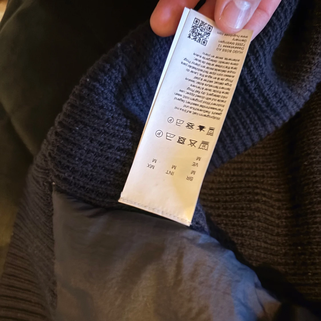 HUGO BOSS Cardigan Jacka | Mörkblå Strl M - 4