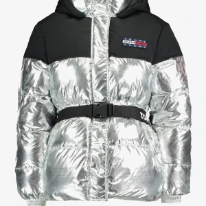 Silver pufferjacka Tommy Jeans - Använd ett fåtal gånger. Inta slitage eller fläckar. Jackan ser oanvänd ut.