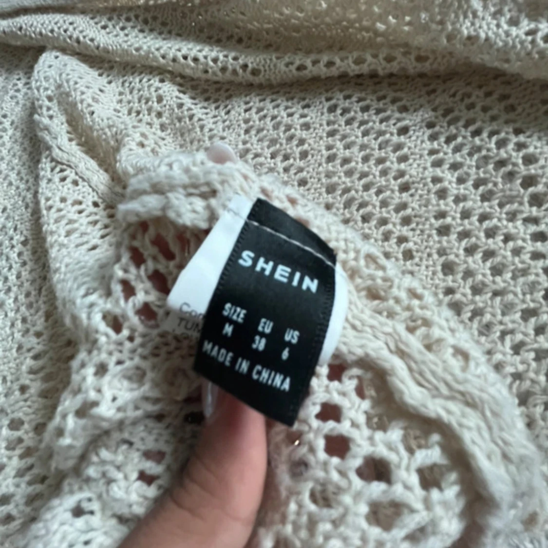 Beige stickad långklänning från SHEIN - 2