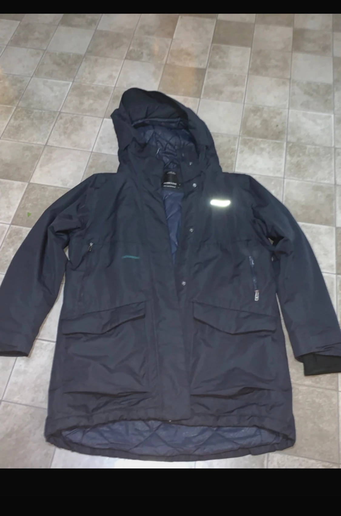 Mörkblå parkajacka från Didriksons - 2