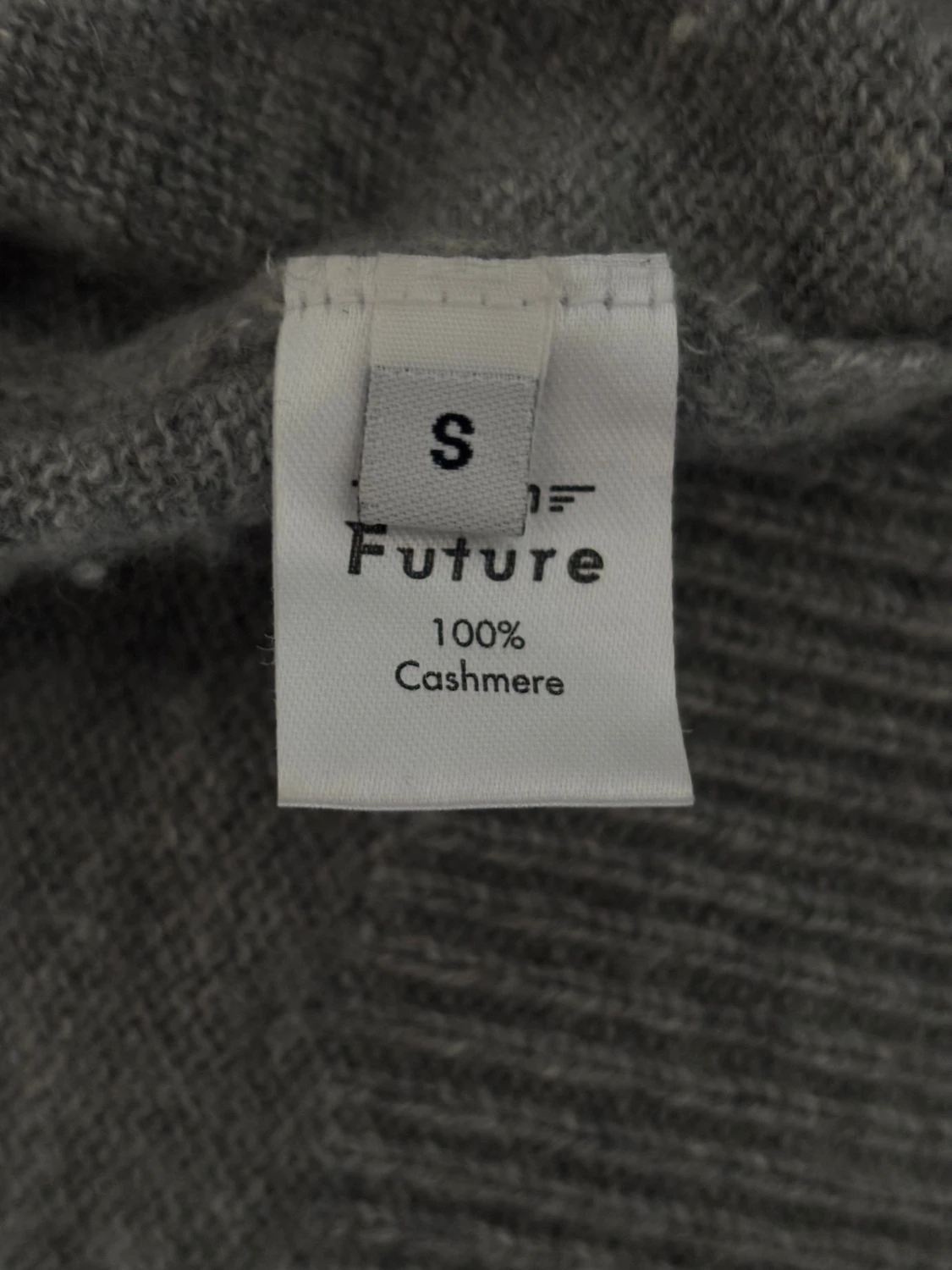 Grå polotröja i kashmir från From Future - 4