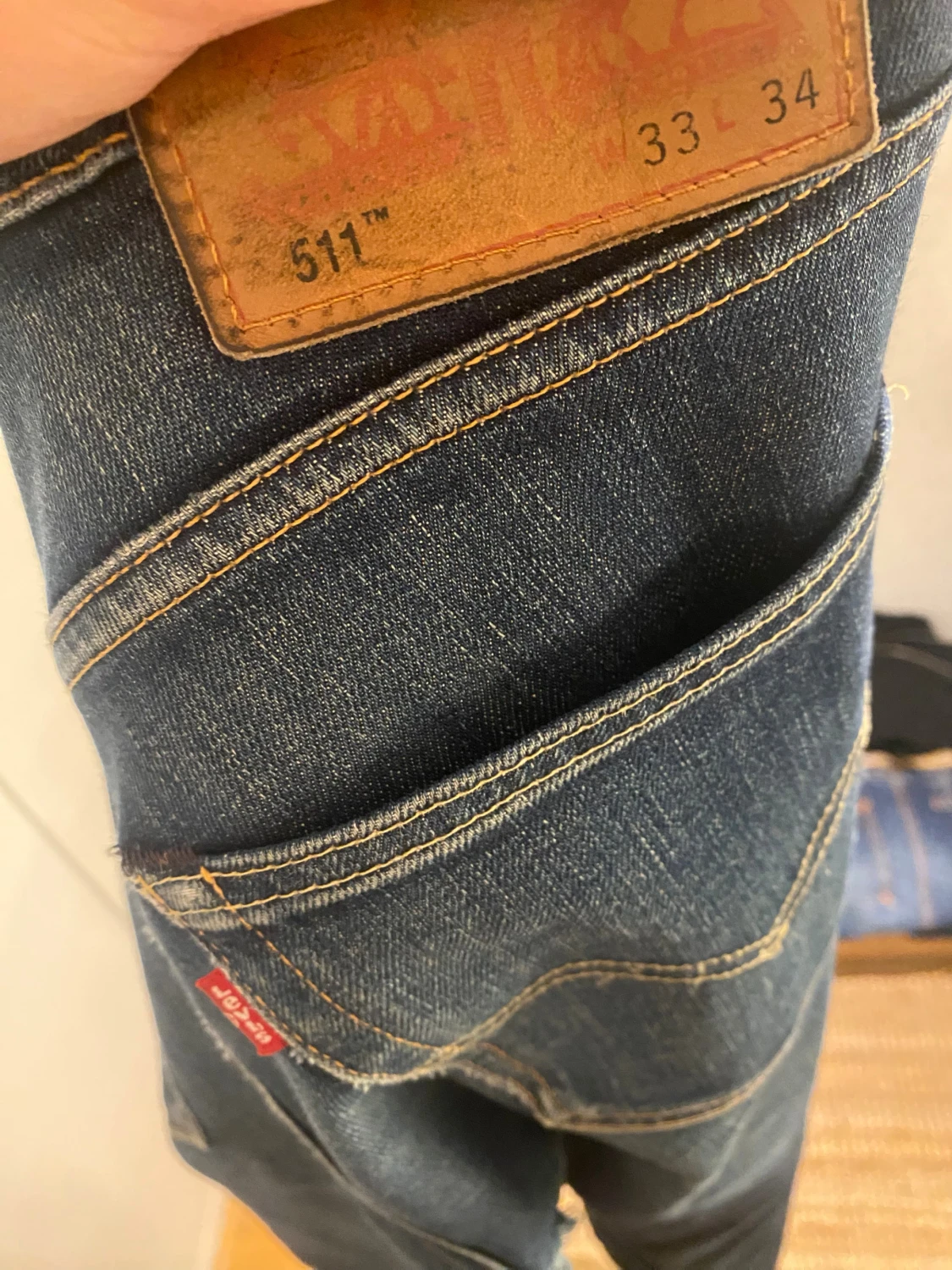 Levi's 511 mörkblå jeans - 5