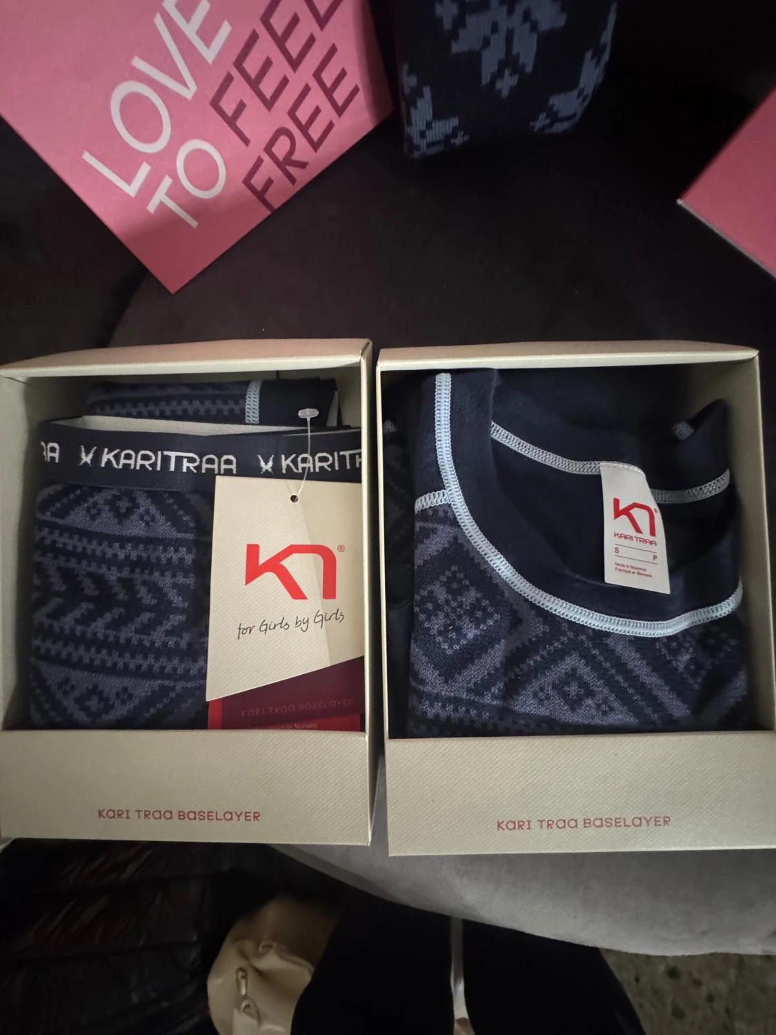 Mörkblå mönstrat underställ Kari Traa - 1