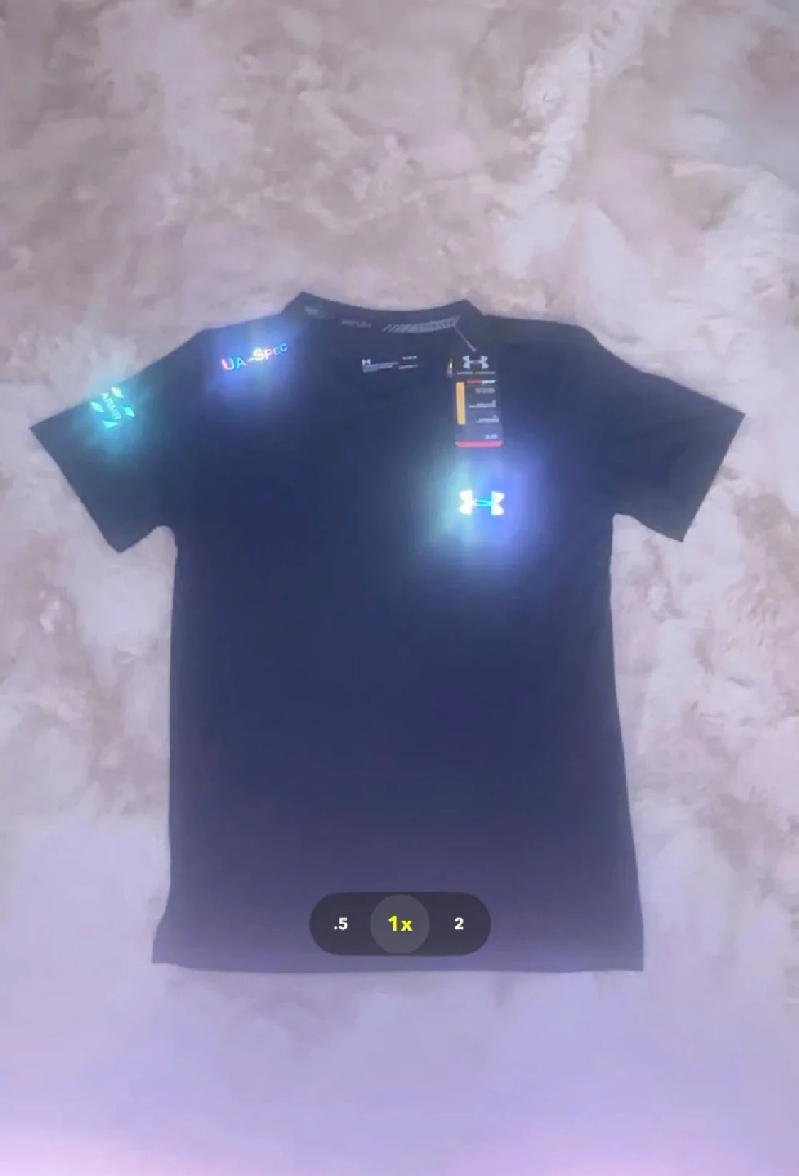 Svart Under Armour t-shirt i polyester - 2