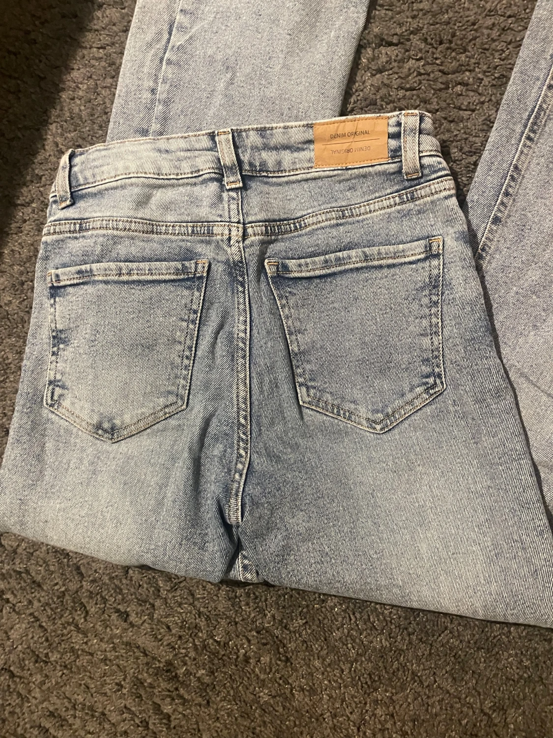 Ljusblå raka jeans från Denim Original - 3