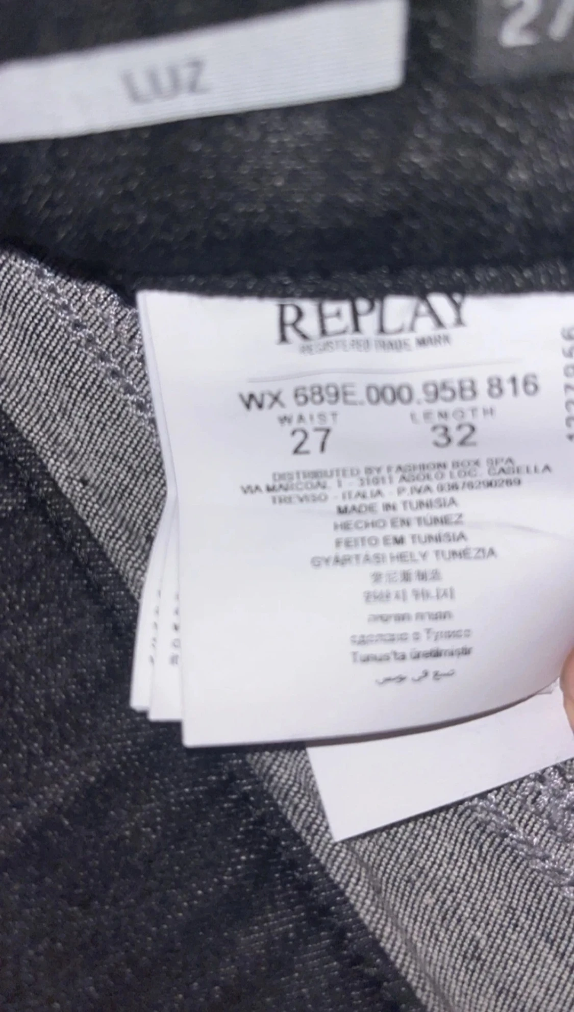 Svarta replay jeans - 4