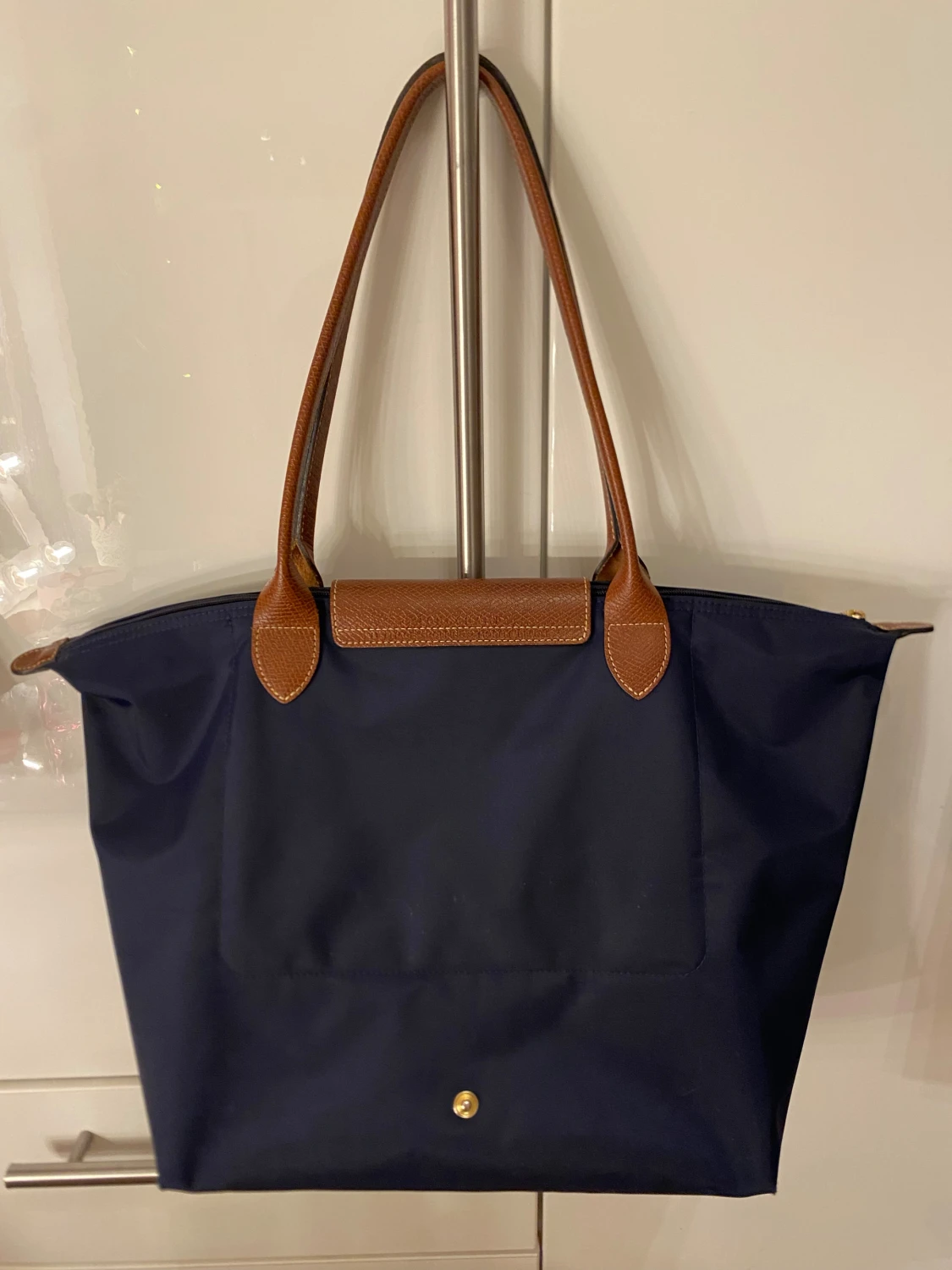 Marinblå axelväska från Longchamp - 4