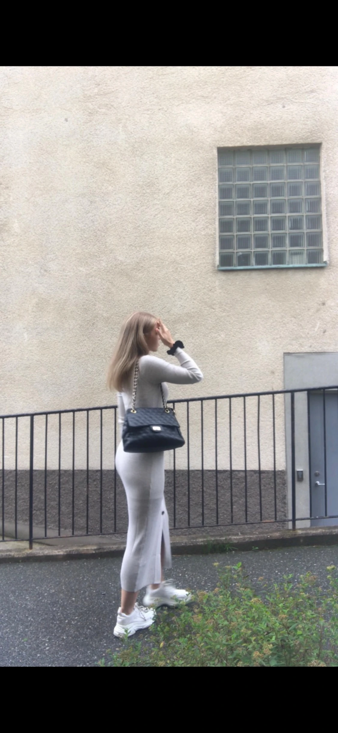 Beige långklänning H&M