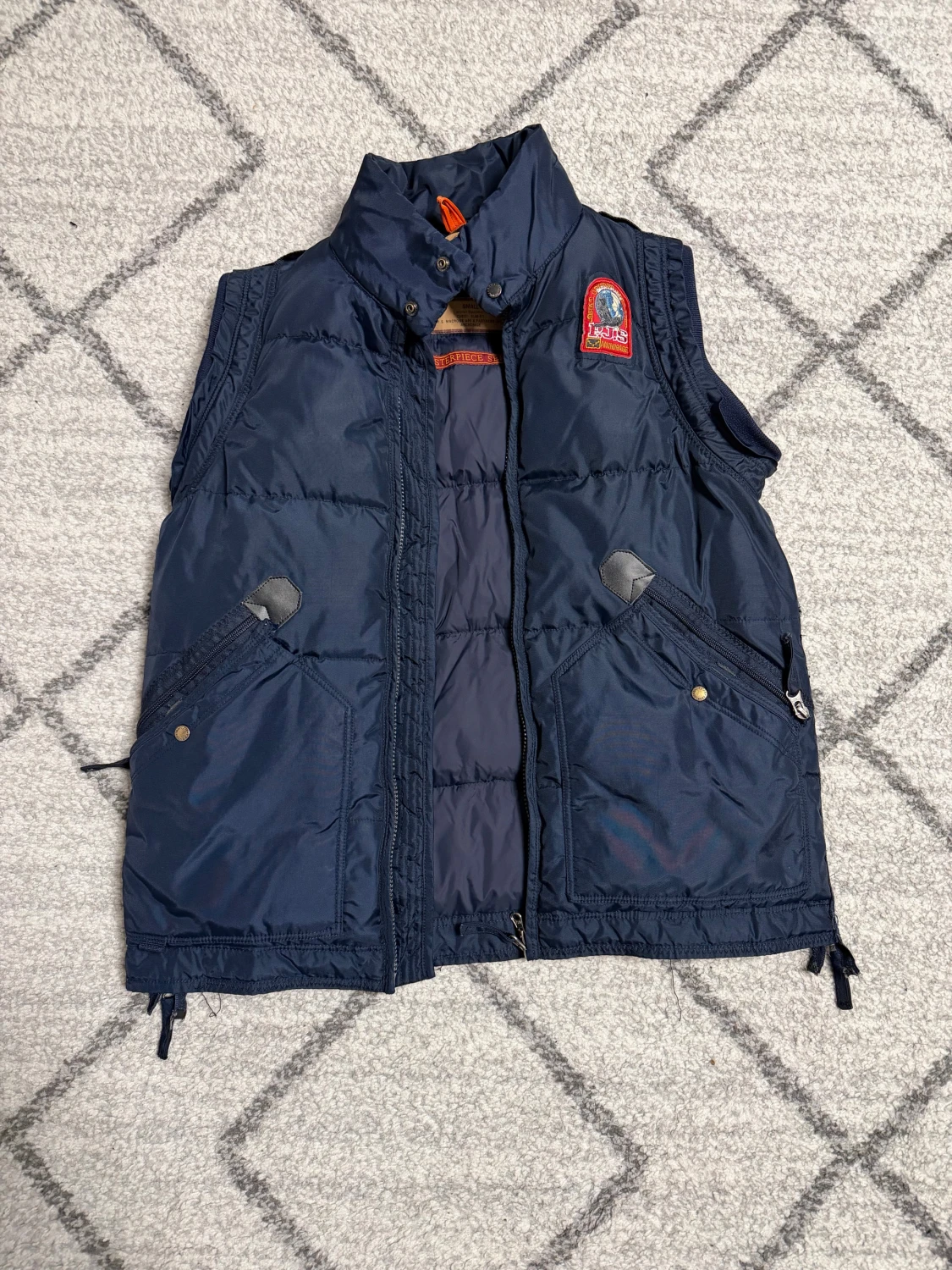 Mörkblå dunväst Parajumpers Small