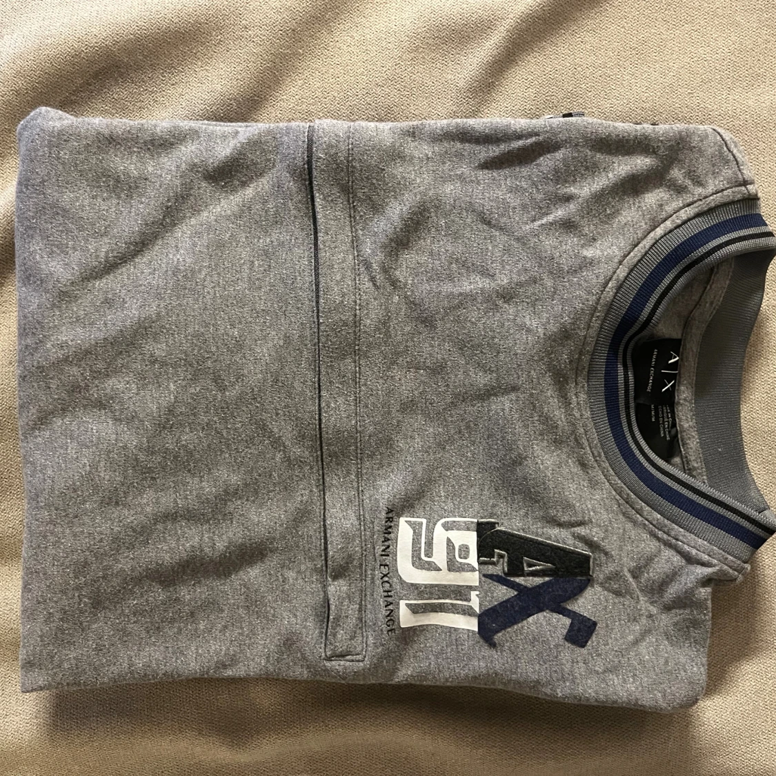 Armani Exchange Grå långärmad tröja