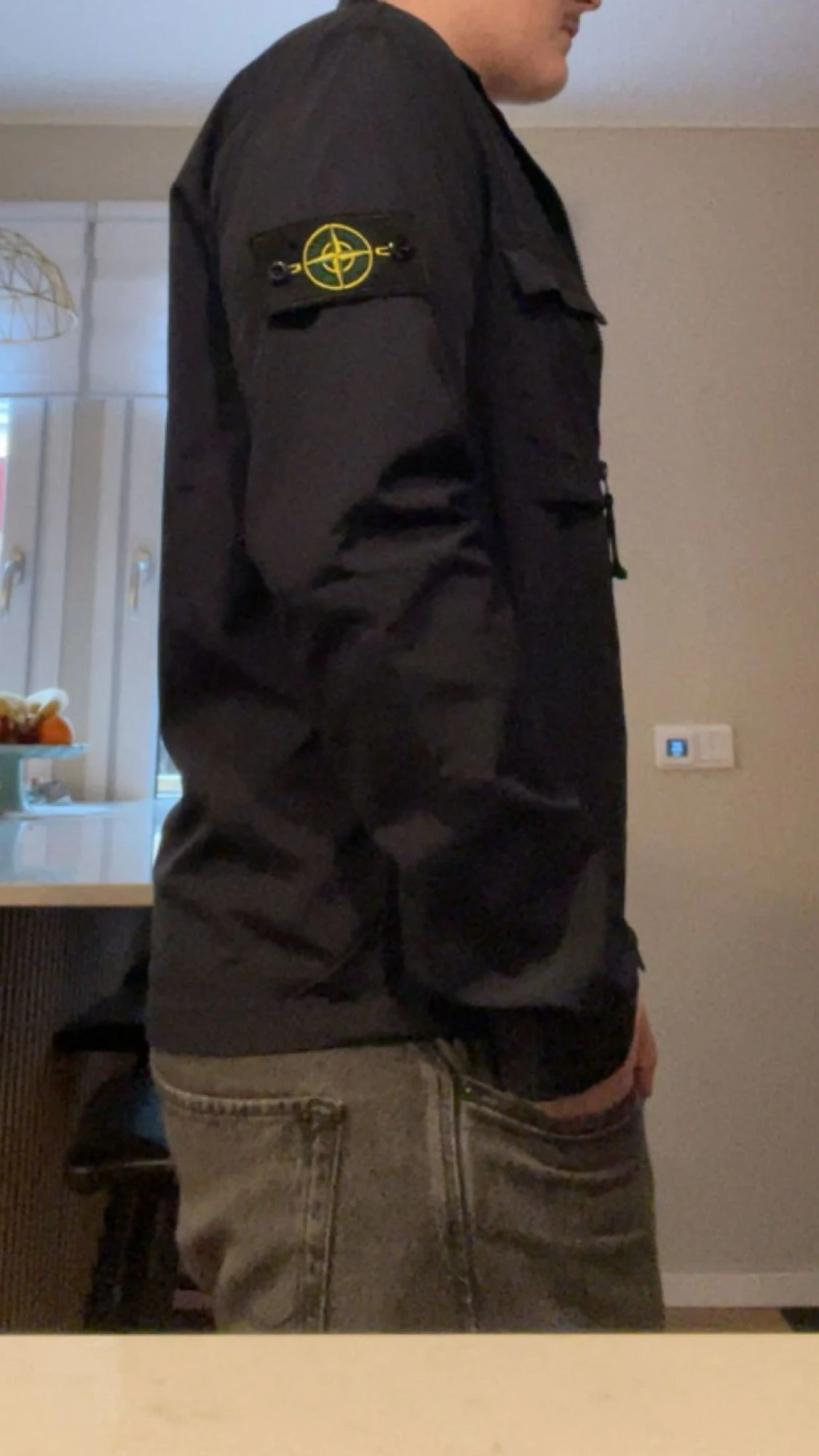 Mörkblå overshirt från Stone Island - 5