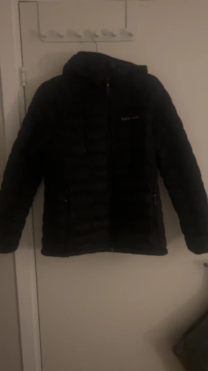 Svart pufferjacka Peak Performance M - Svart pufferjacka från Peak Performance i storlek M. Jackan har quiltad design, huva och dragkedja framtill. Perfekt för kalla dagar och har en clean look med diskret logga på bröstet. Ganska liten i storleken så passar er som har S i tröjor, knappt använd och är i fin kvalite.