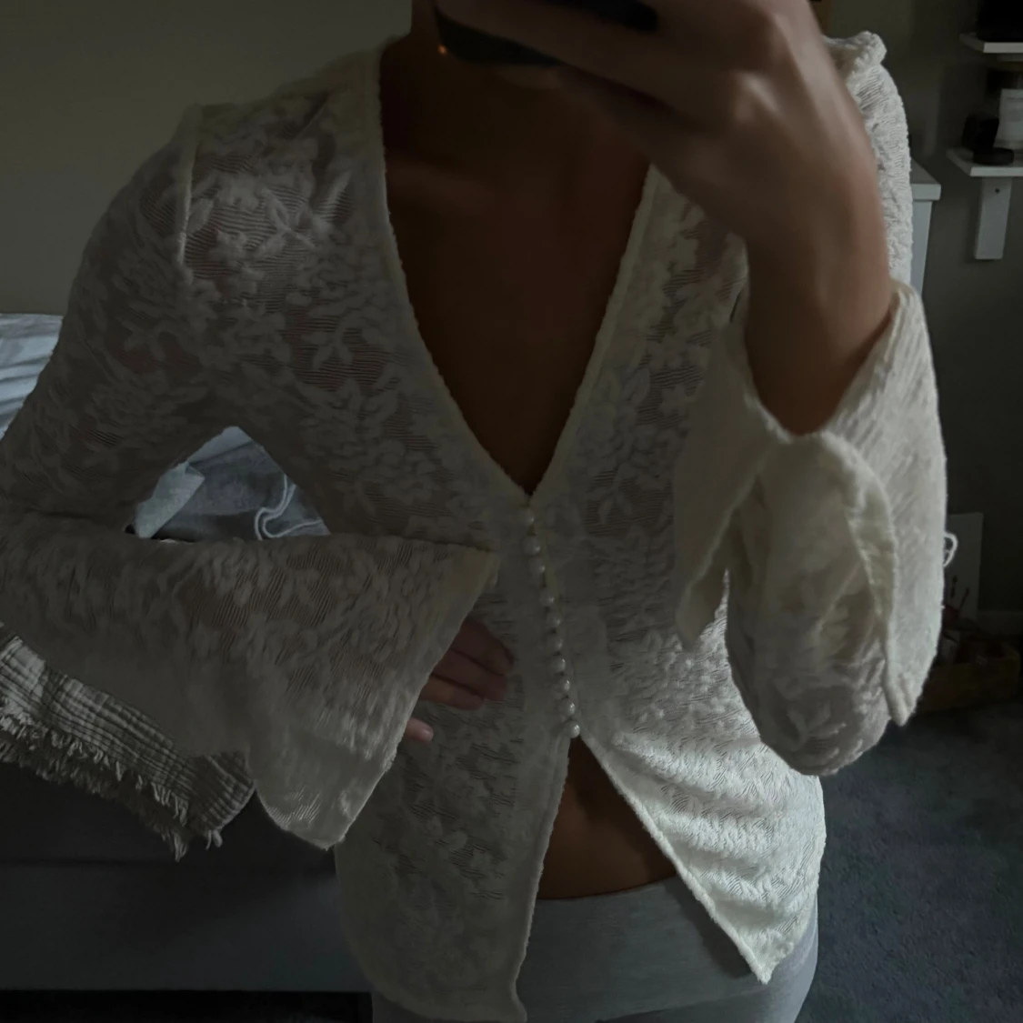 VIT SPETSBLUS NA-KD - 1