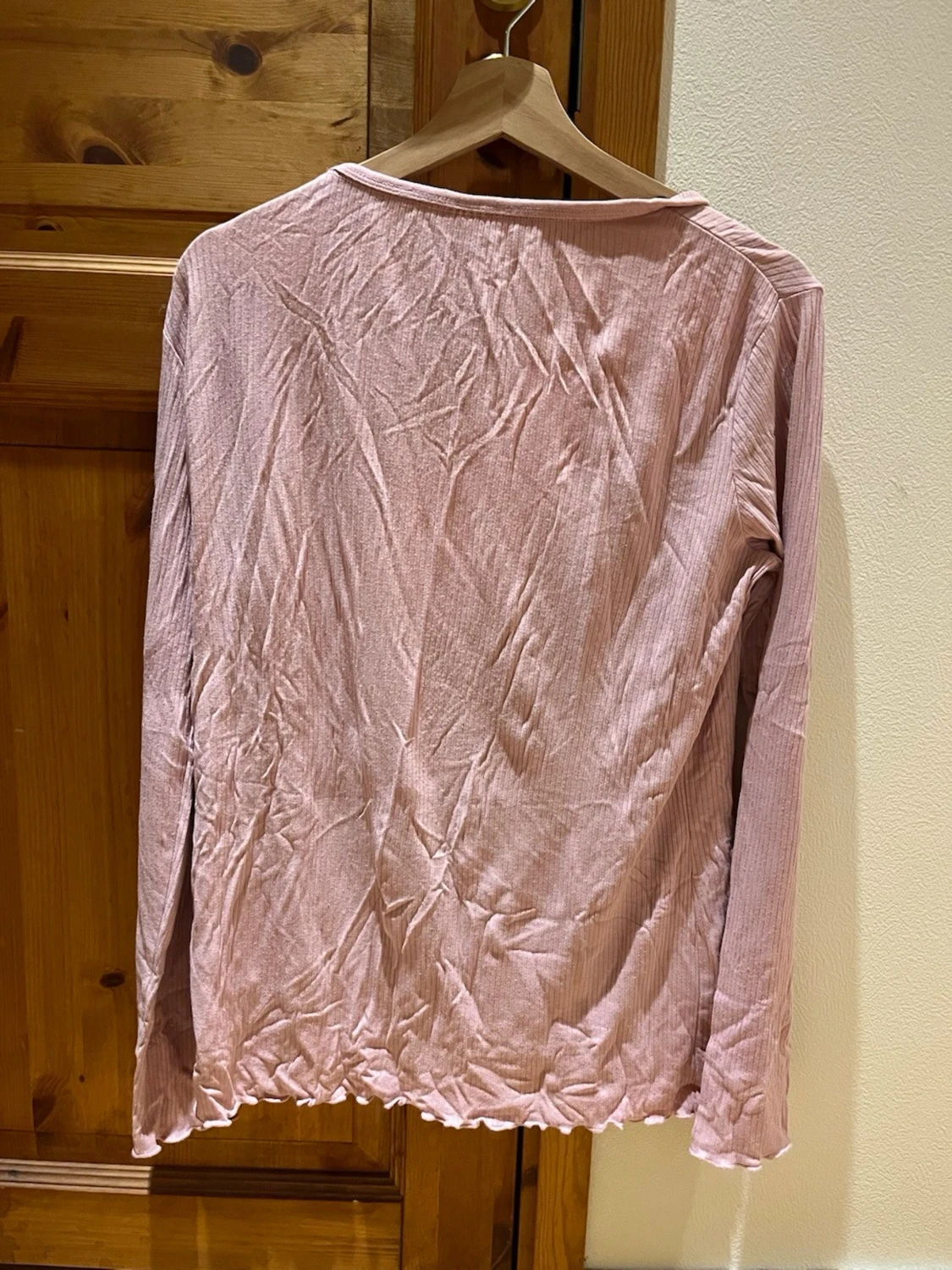 Rosa långärmad tröja - 1