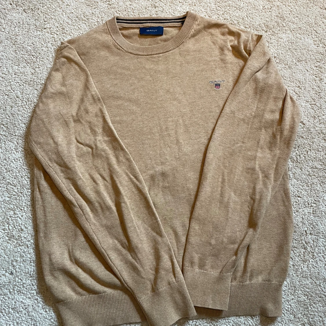 Beige bomullströja från GANT