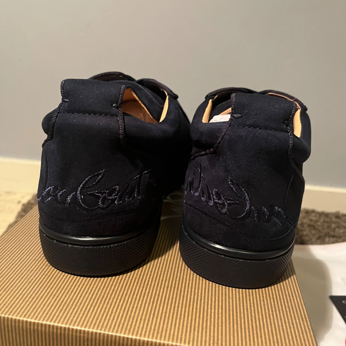 Christian Louboutin blå sneakers mocka - 3