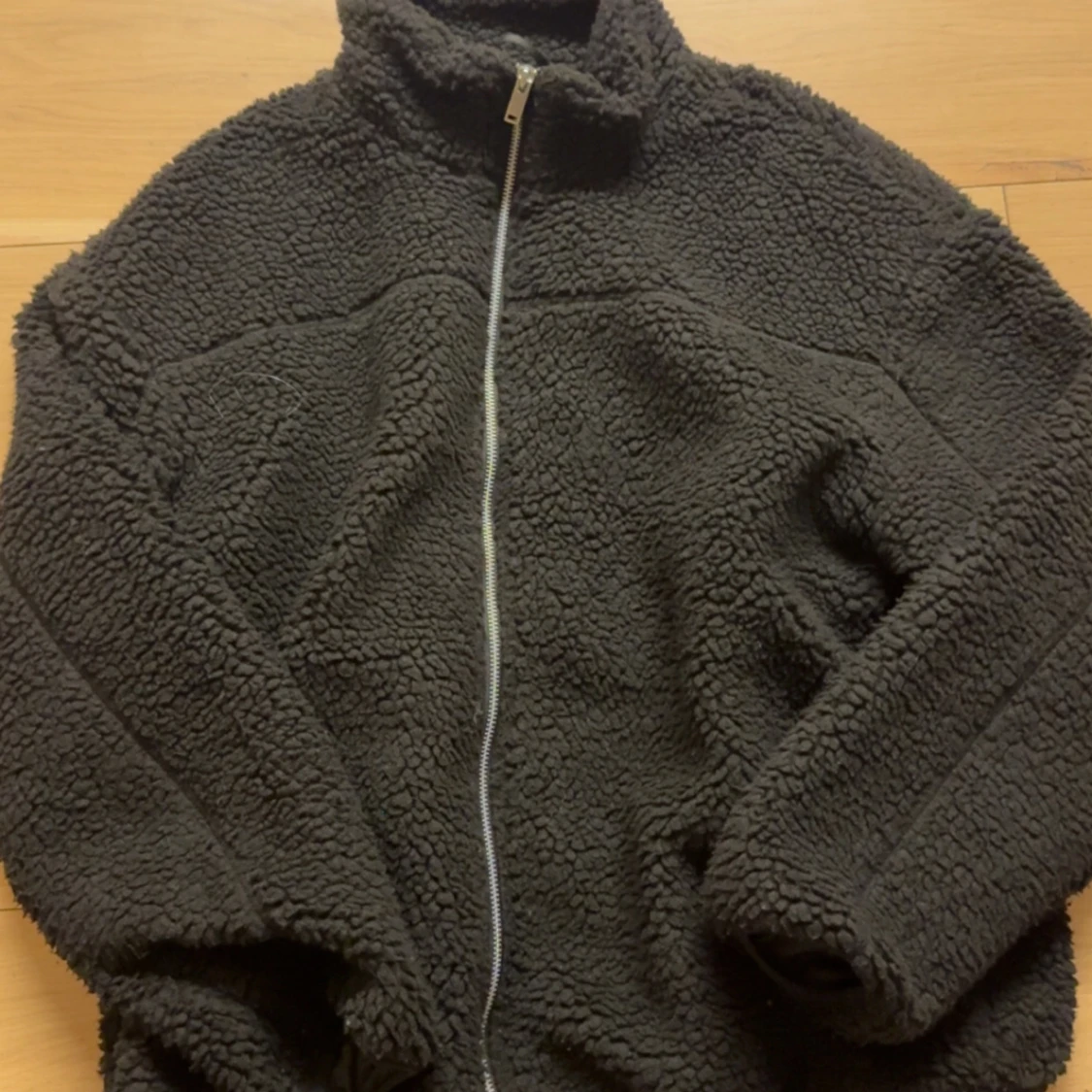 Svart teddy jacka 