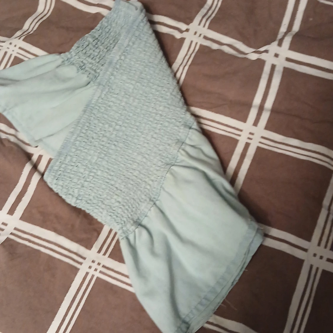 Ljusblå volangkjol från H&M - 1