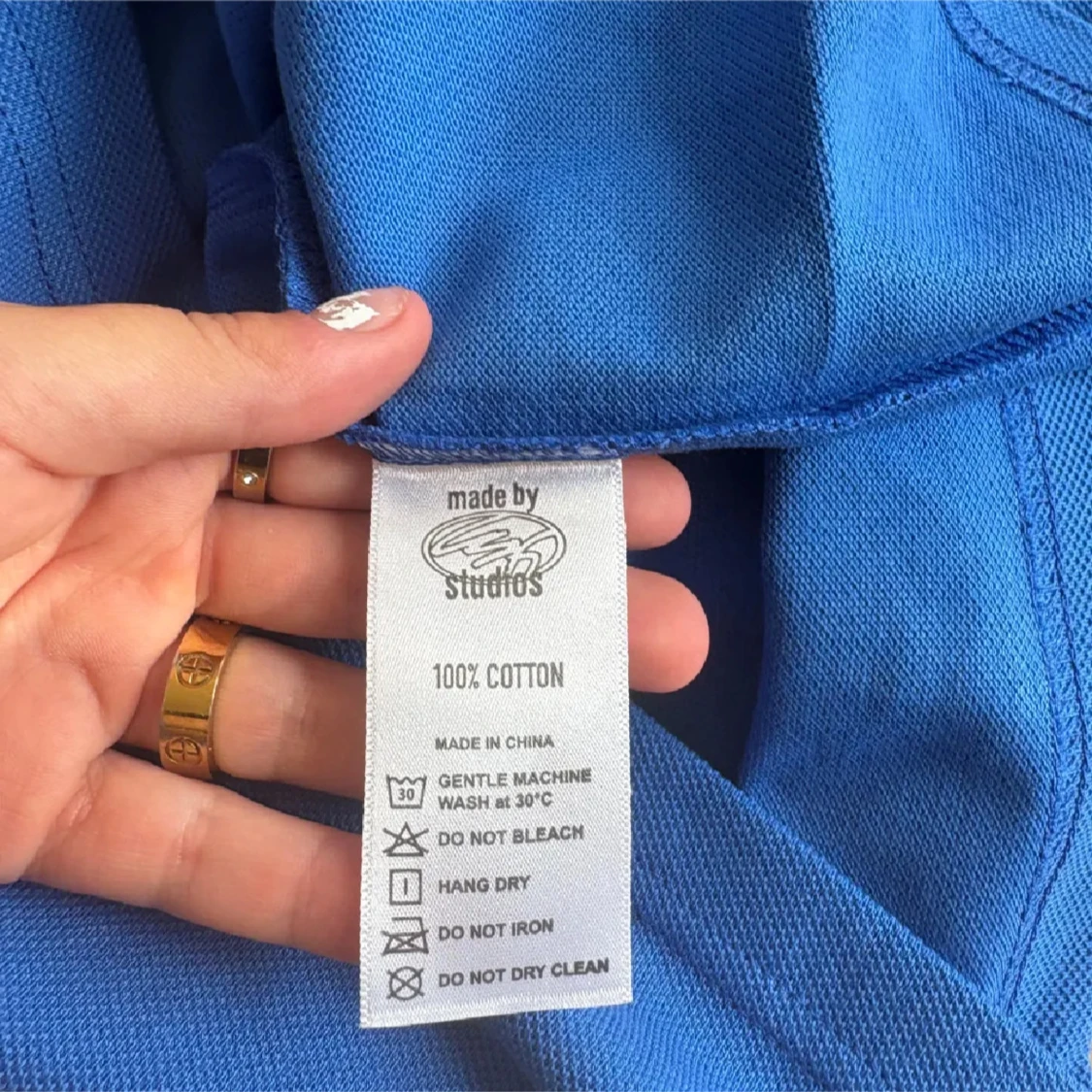 Blå pikétröja Rocboyz Blueprint Tour - 1