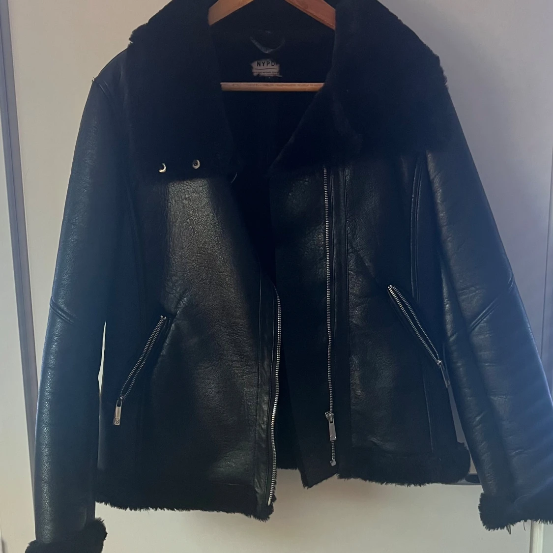 Fodrad skinnjacka  - 3