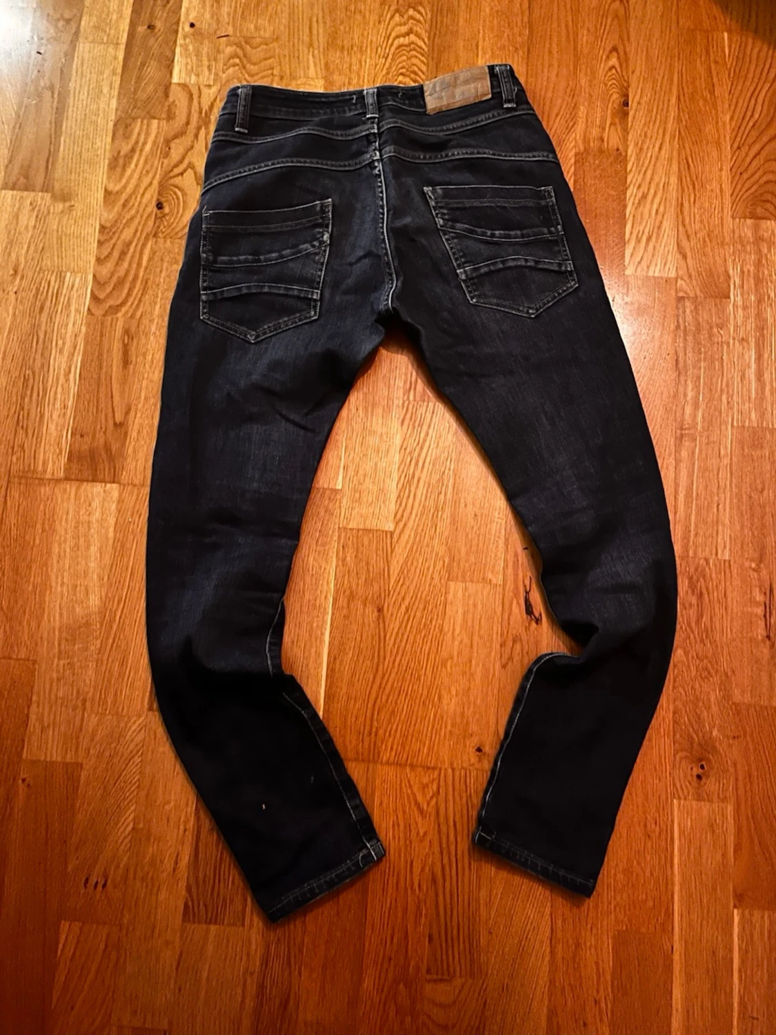 Mörkblå skinny jeans X-Small - 3