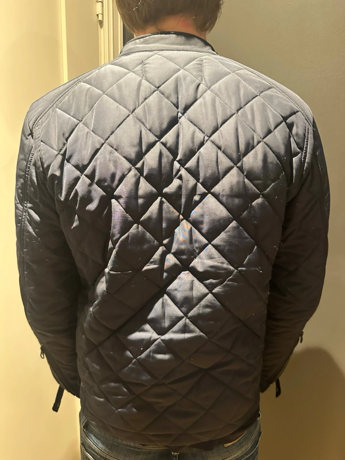 Mörkblå quiltad jacka från Replay - 1