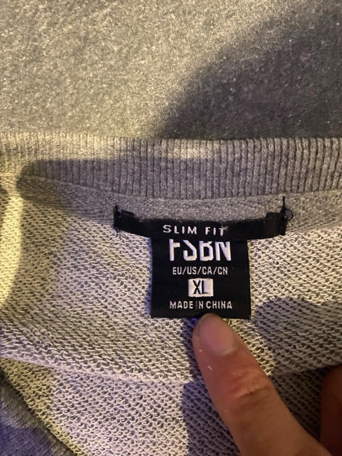 Grå sweatshirt FSBN med 69-tryck XL - 1