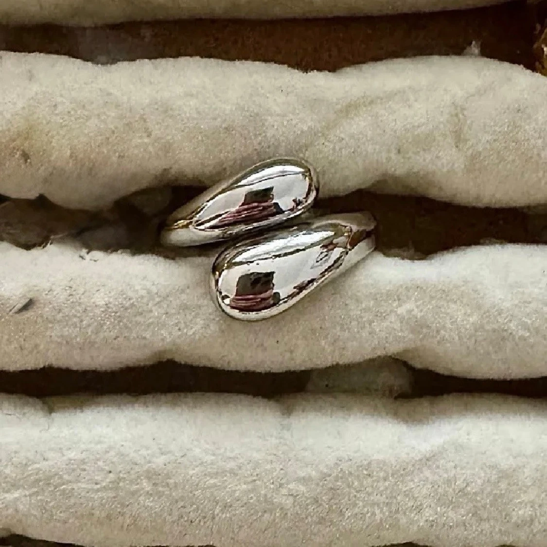 Silverfärgad ringar (2) - 1