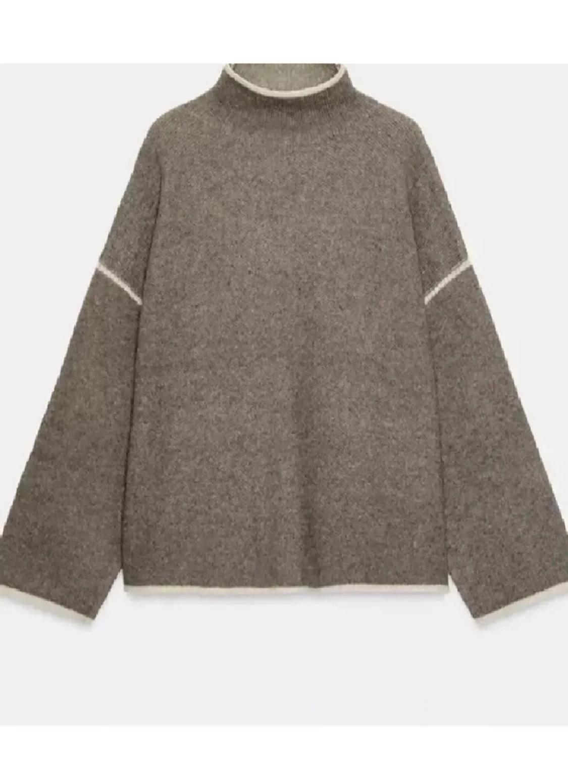 stickad polotröja från Zara