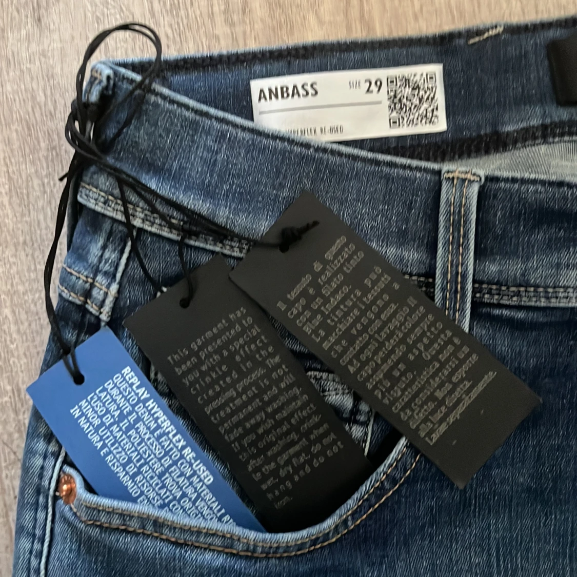 Replay Anbass Hyperflex jeans blå - 2