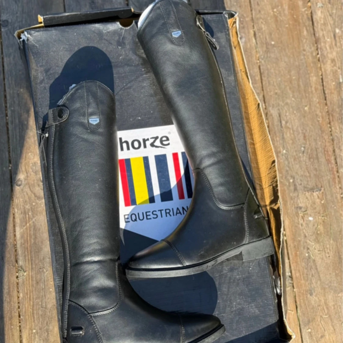 Svarta ridstövlar från Horze