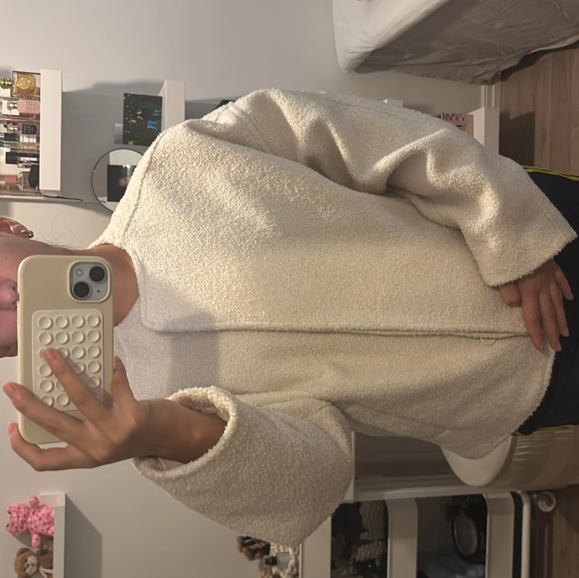 Vit teddyjacka från Nelly - 1