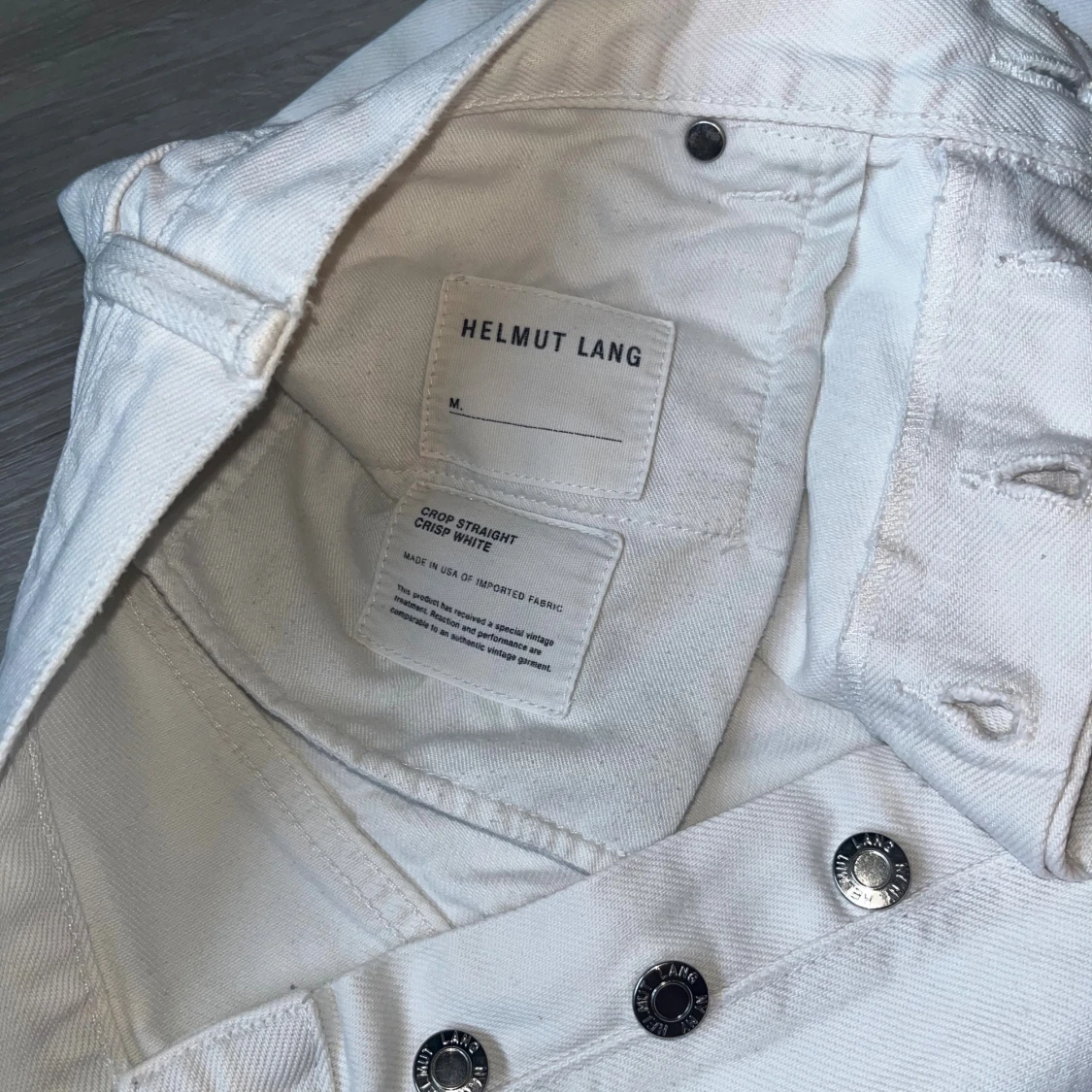 Helmut Lang vita crop straight jeans - 2