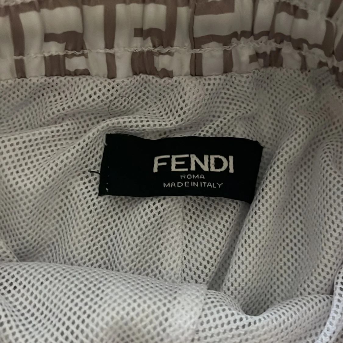 Beige Fendi shorts med FF-mönster - 3