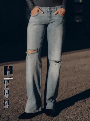 Jeans från Zara - Slutsålda Zara jeans. Aldrig använda!!Storlek 38. Säljer då jag tycker dem var lite för små❣️❣️