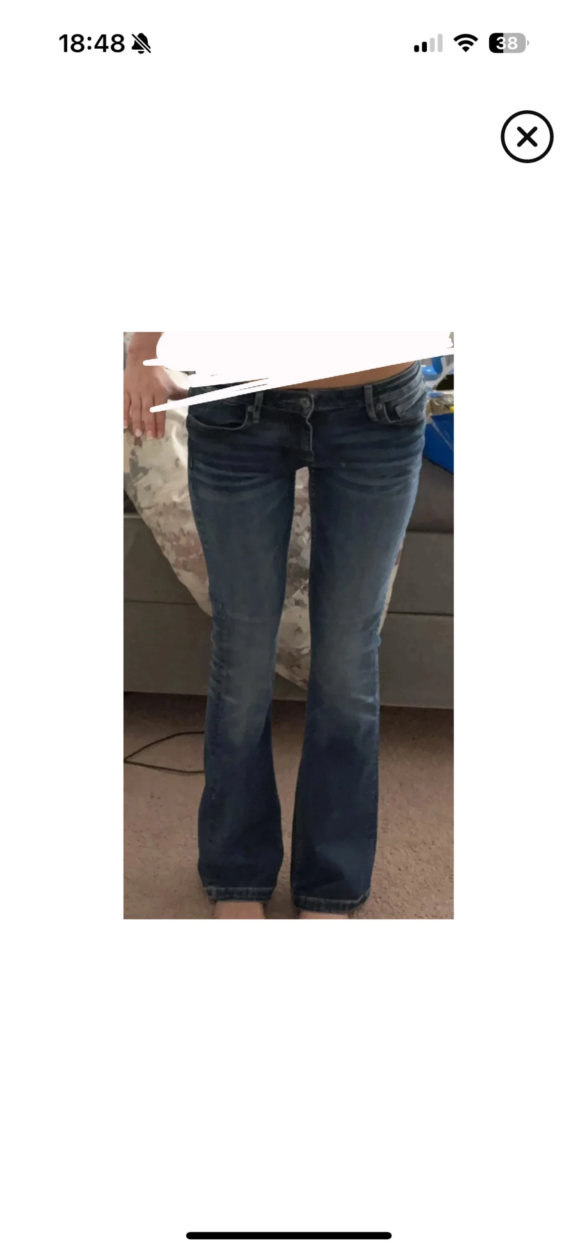 Blå bootcut jeans från Crocker