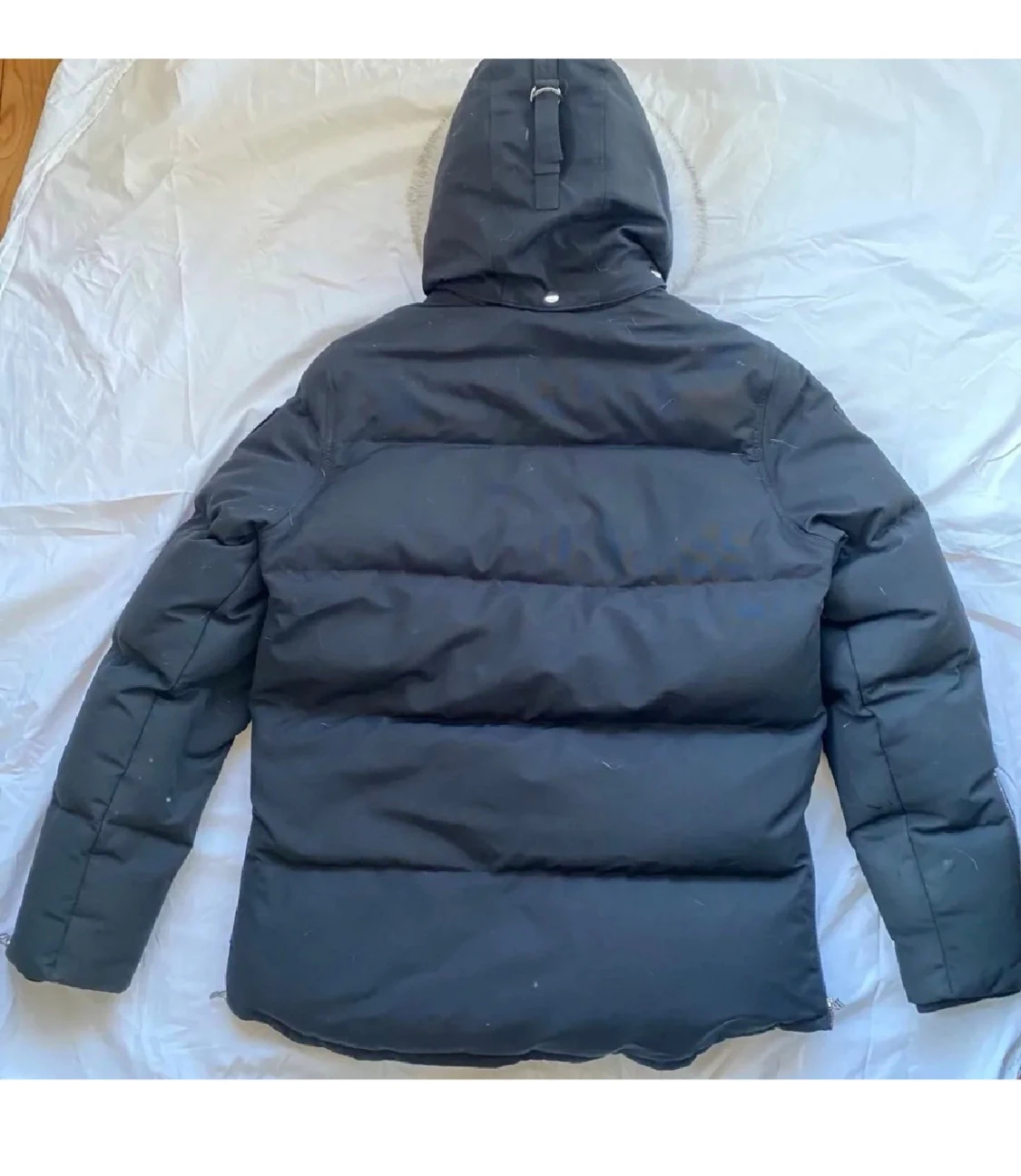 Svart Moose Knuckles dunjacka med päls - 1