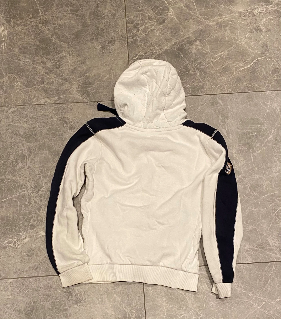 Vit hoodie Geographical Norway S