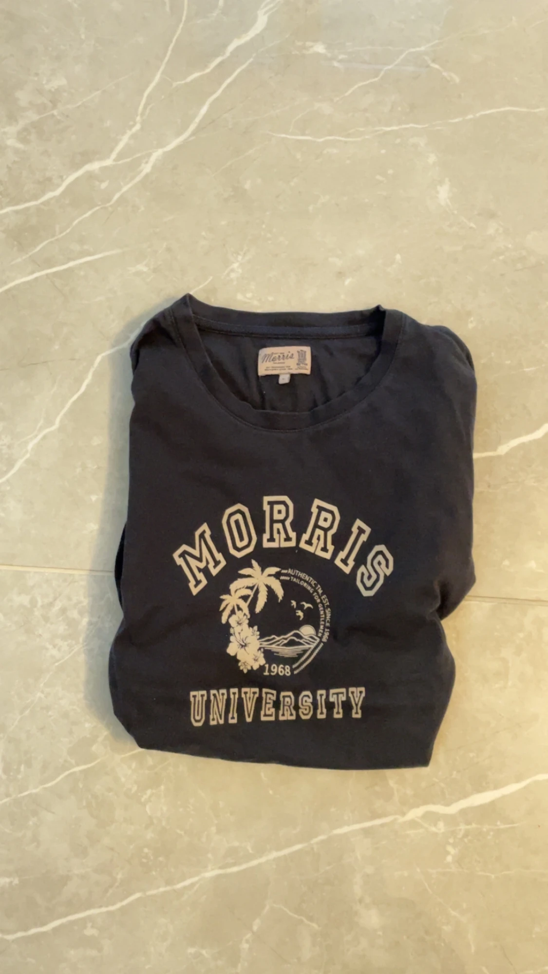 Svart Morris University t-shirt L - 1