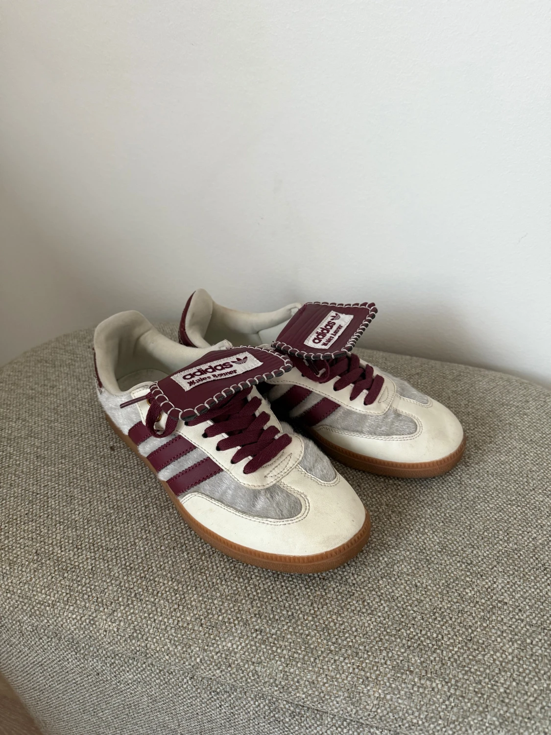 Adidas Wales Bonner burgundy sneakers - 1