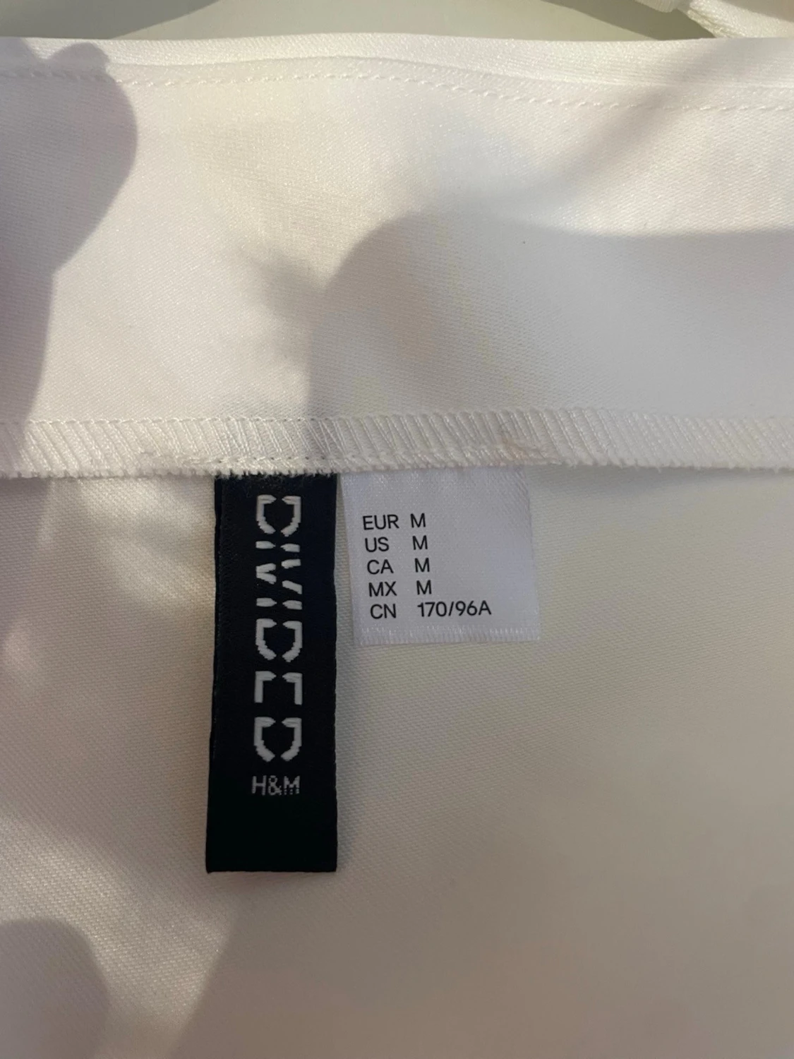 Vit croppad linnetopp från H&M - 3