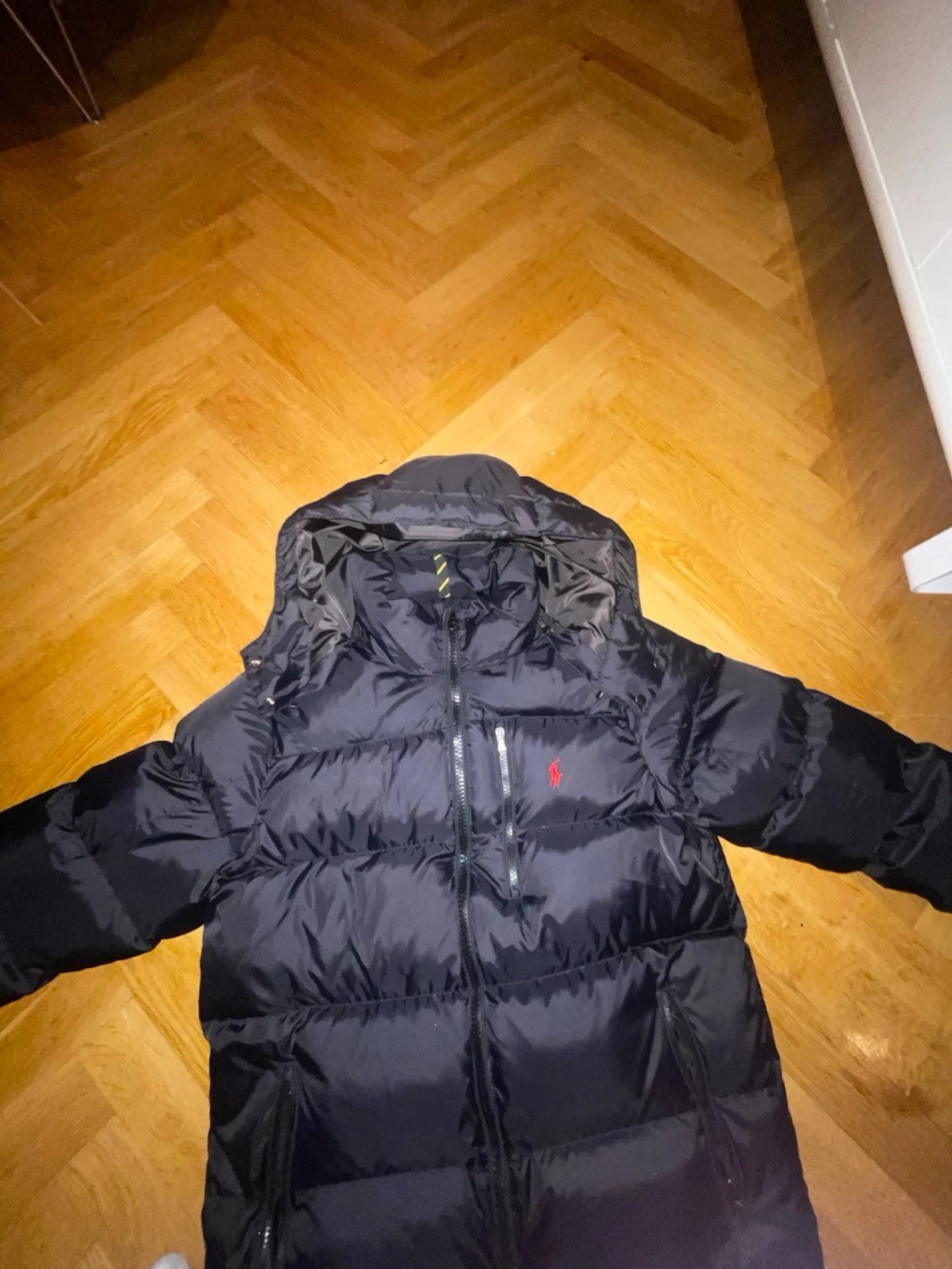 Svart pufferjacka från Polo RL