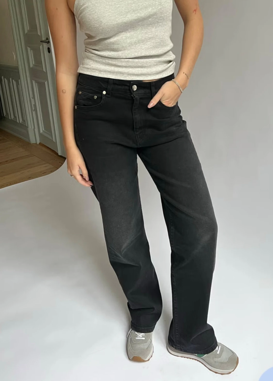 Straight Jeans Black Djerf Avenue - 1