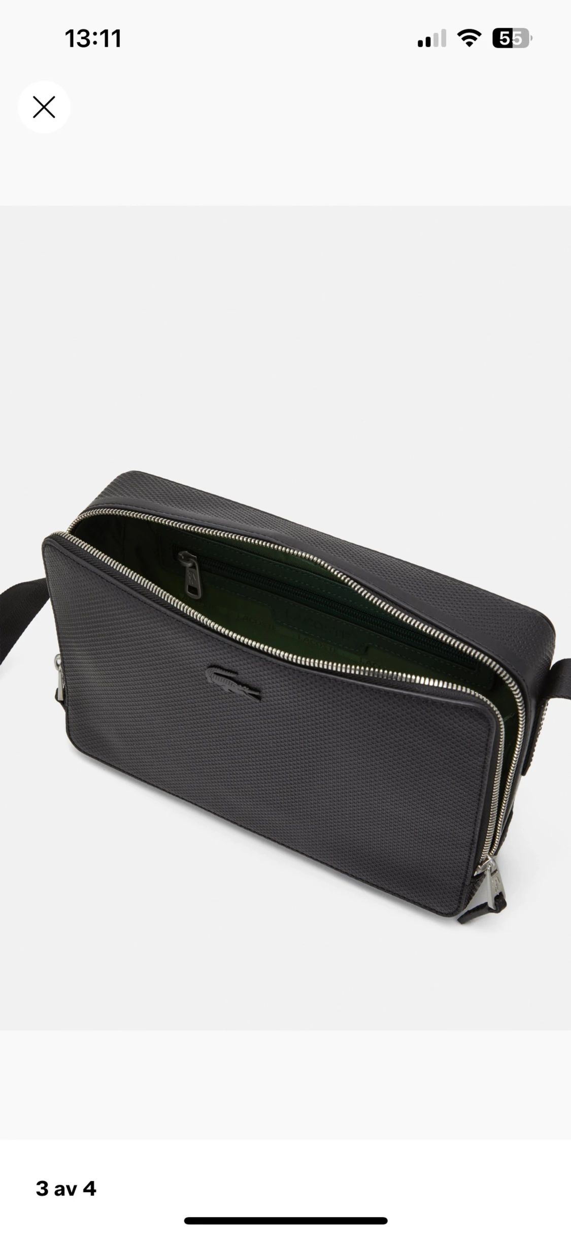 Svart axelväska från Lacoste - 2