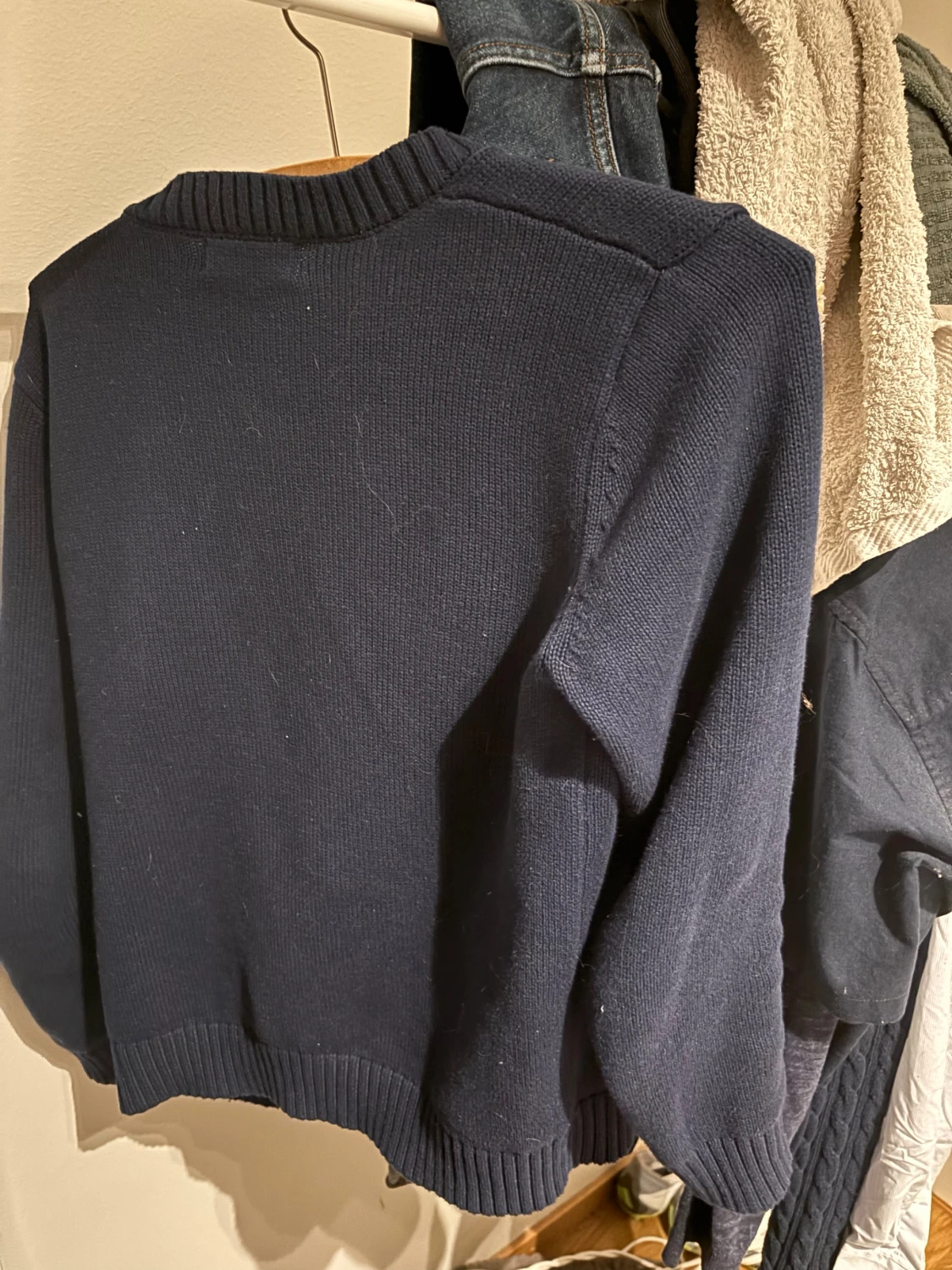 Mörkblå stickad tröja Polo Ralph Lauren - 1