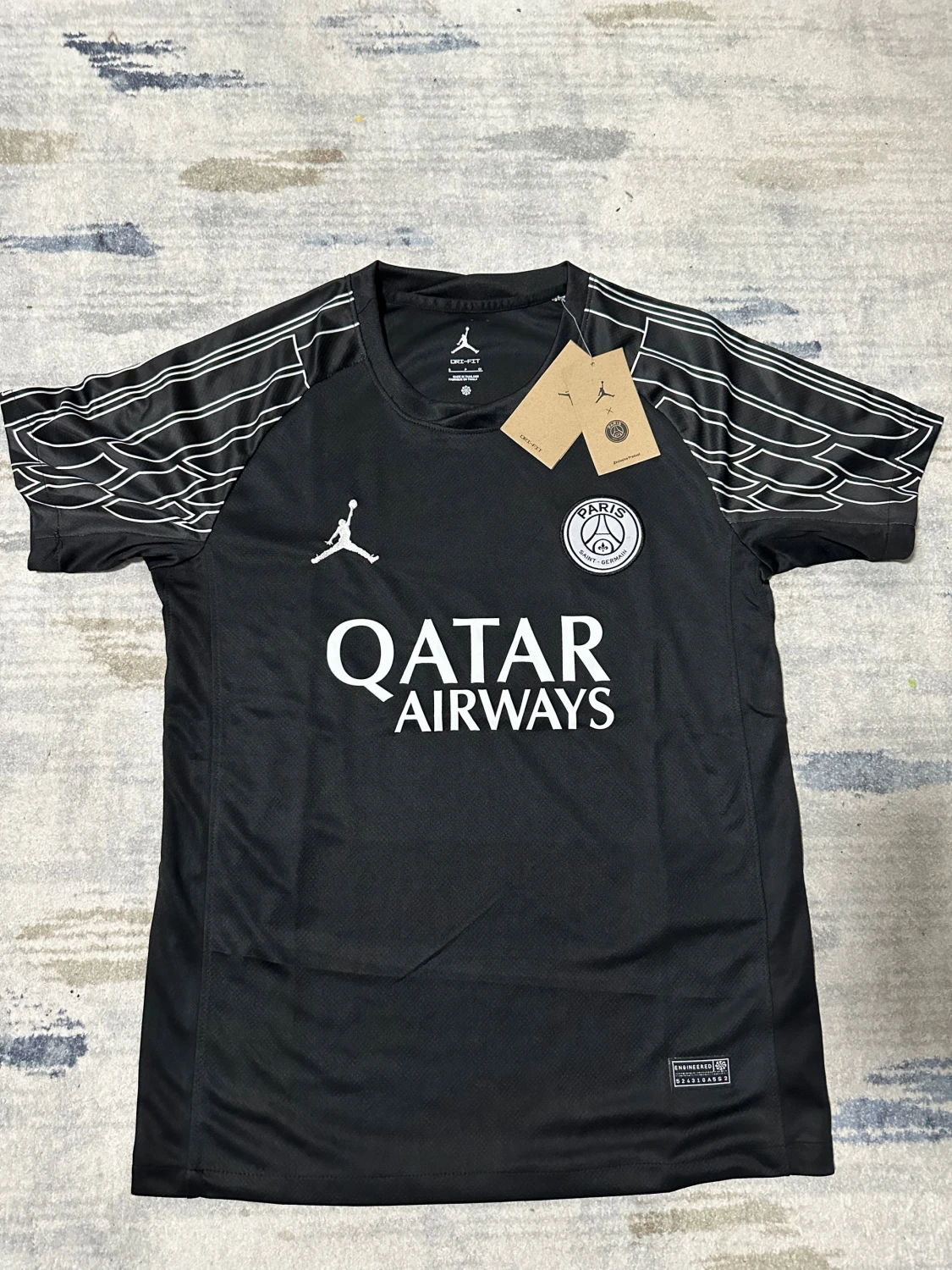 PSG x Jordan svart matchtröja