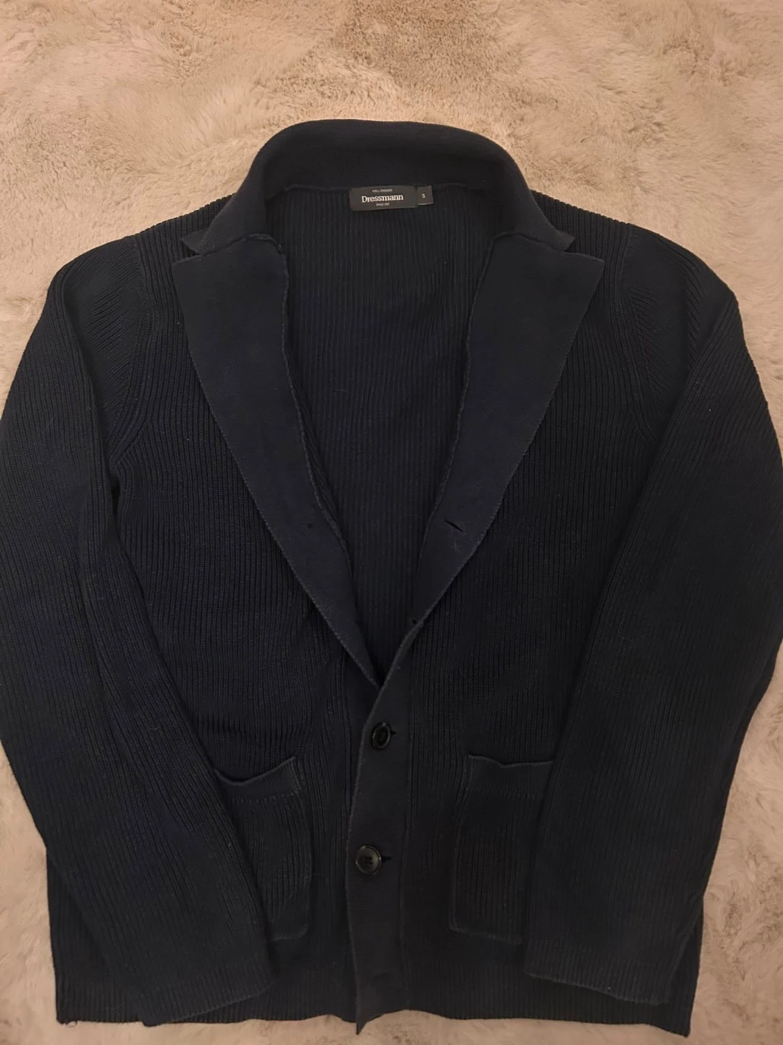 Mörkblå cardigan - 1