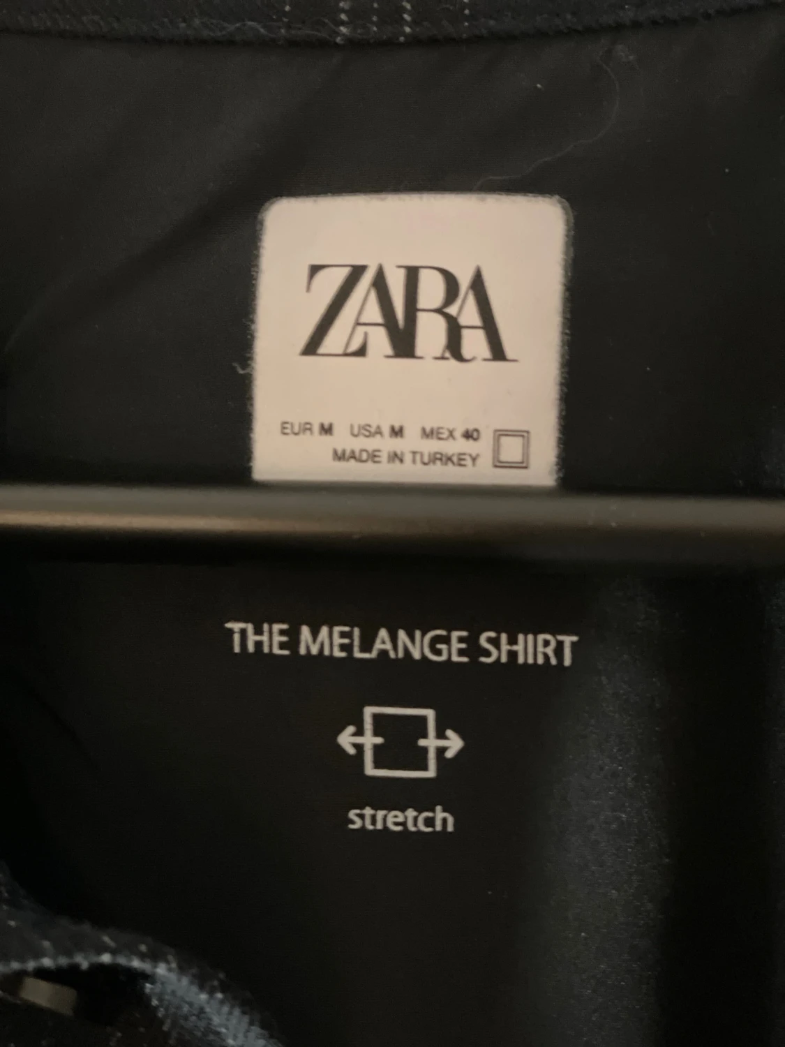 Mörkblå rutig overshirt från Zara - 2